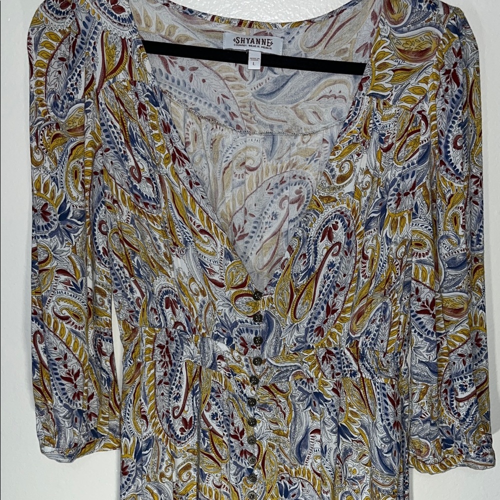 Shyanne Multicolor Paisley Maxi Dress - Picture 4 of 7